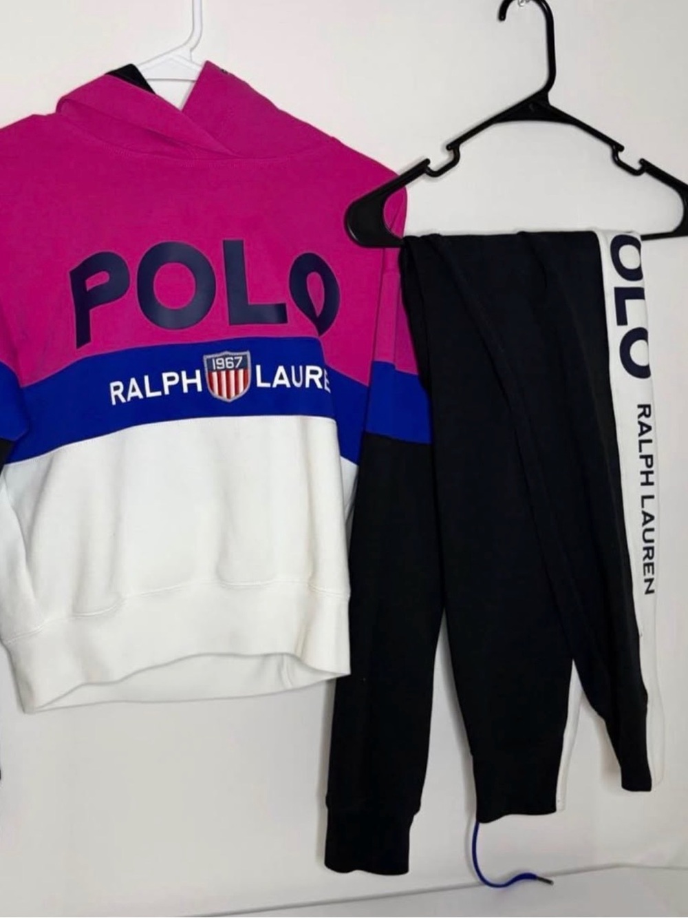 Polo Ralph Lauren Women’s Colorblock Hoodie & Jogger Set – XS